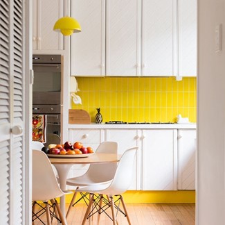 Bright and Airy Kitchen Ideas - pop of colour