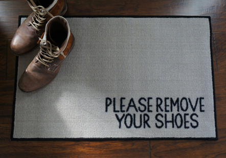 Remove your shoes when walking on your hardwood floors