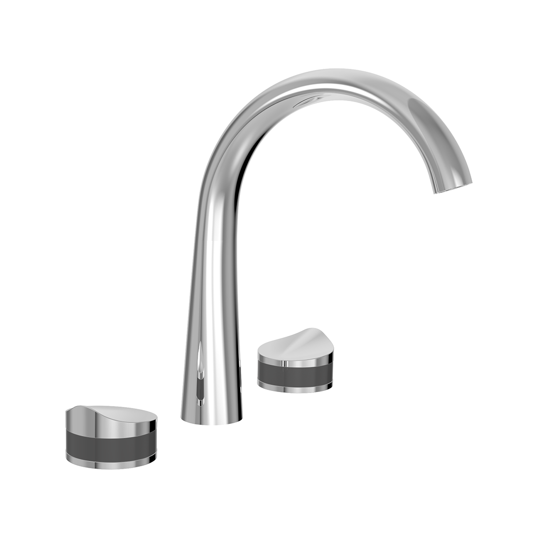 FLORA Collection B47- 8" Lavatory Faucet in Stainless Steel