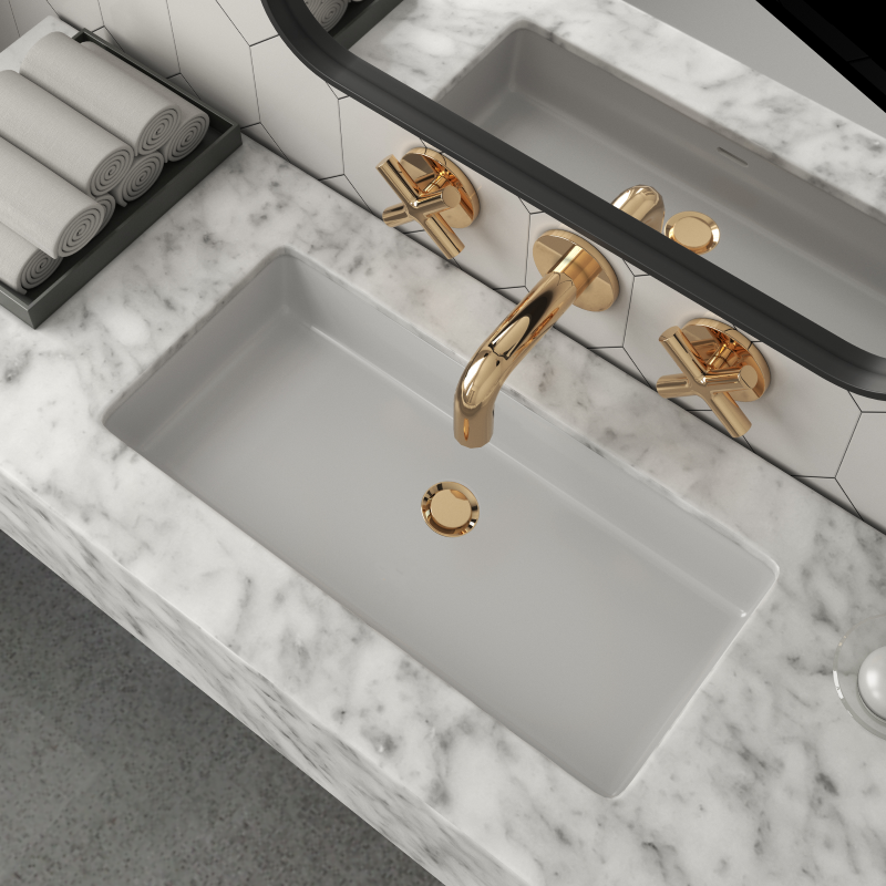 Melrose Rectangular Undermount Sink